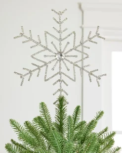Rhinestone Snowflake Tree Toppers