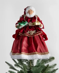 Santa And Mrs. Claus Christmas Tree Toppers