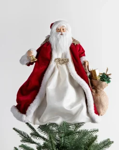 Santa And Mrs. Claus Christmas Tree Toppers