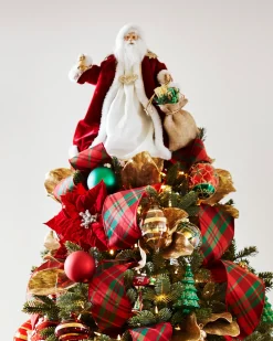 Santa And Mrs. Claus Christmas Tree Toppers