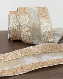 Sequined Christmas Tree Ribbon