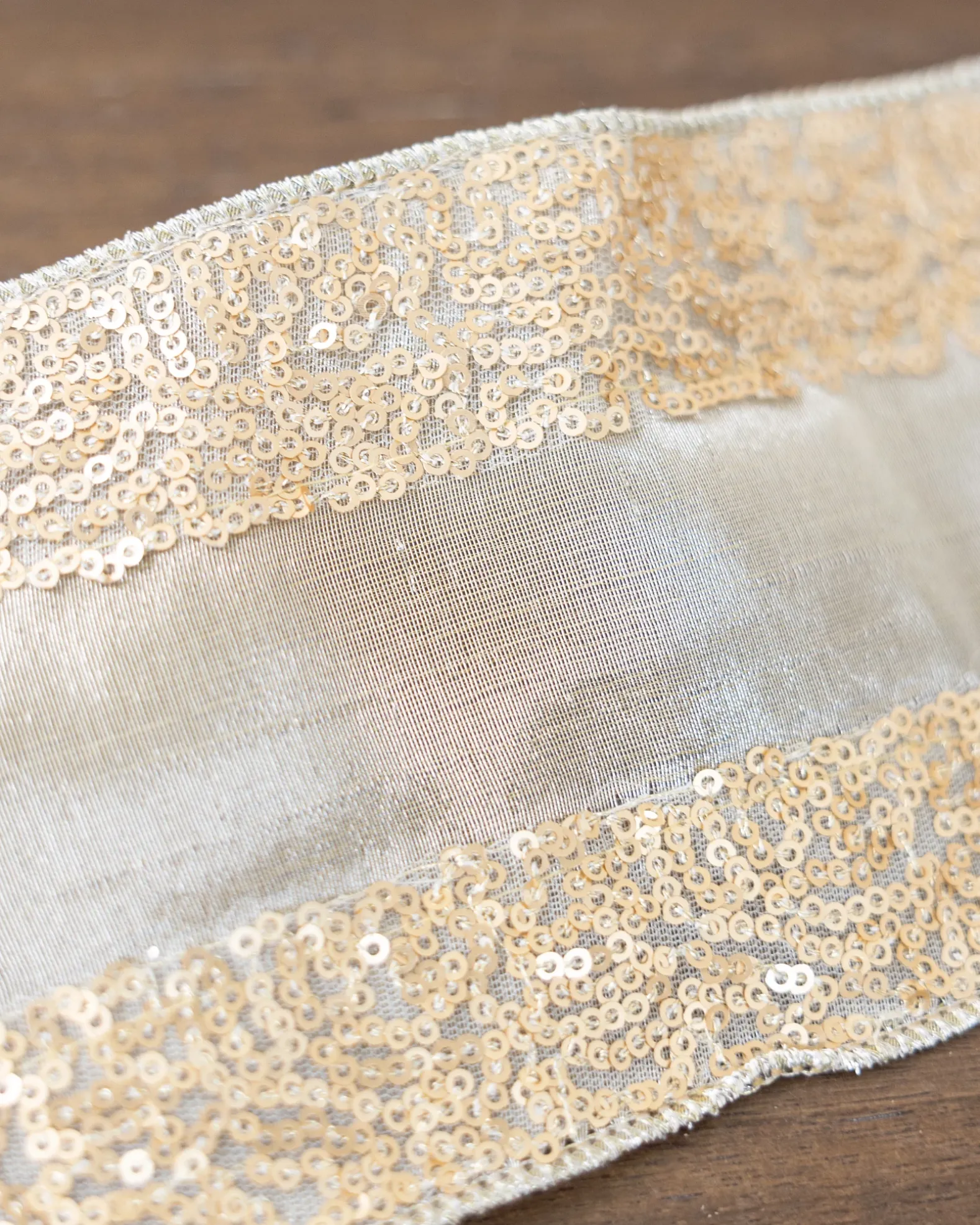 Sequined Christmas Tree Ribbon