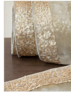 Sequined Christmas Tree Ribbon