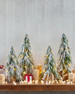 Snowfall Downswept Tabletop Trees