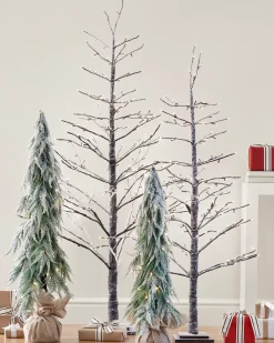 Snowfall Downswept Tabletop Trees
