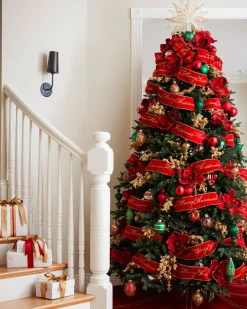 Velvet Merry Christmas Tree Ribbon