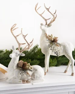 Winter Frost Tabletop Deer