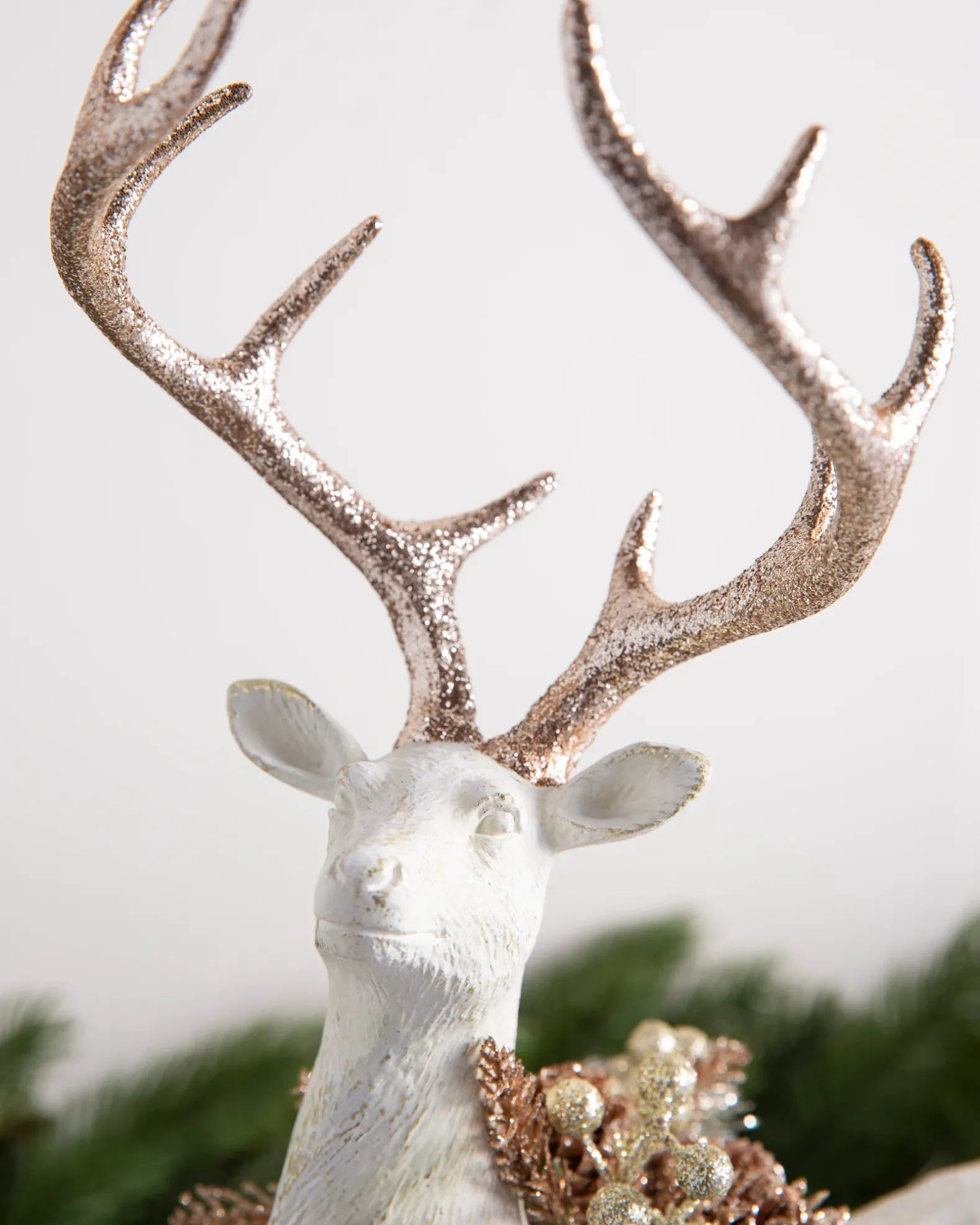 Winter Frost Tabletop Deer