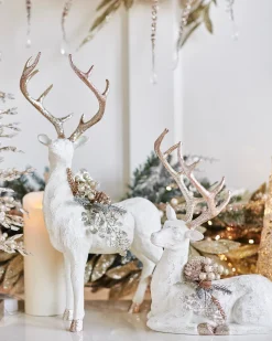 Winter Frost Tabletop Deer