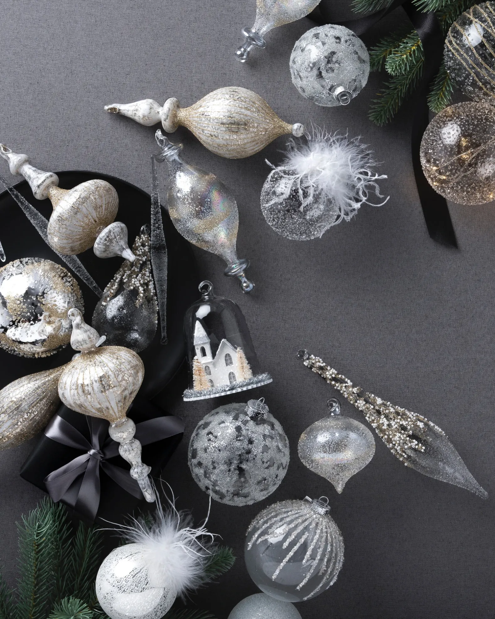 Winter White Ornament Collection