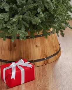 Wooden Barrel Christmas Tree Collars