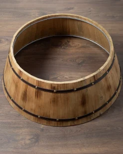 Wooden Barrel Christmas Tree Collars