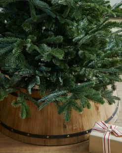 Wooden Barrel Christmas Tree Collars