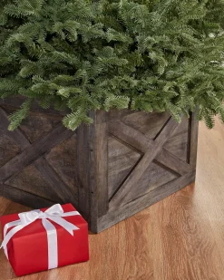 Wooden Crate Christmas Tree Collars