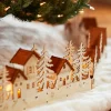 Wooden Village Christmas Tree Collar