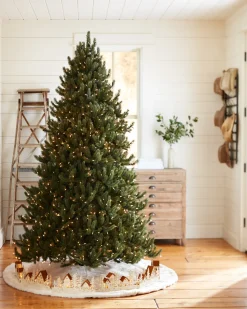 Wooden Village Christmas Tree Collar